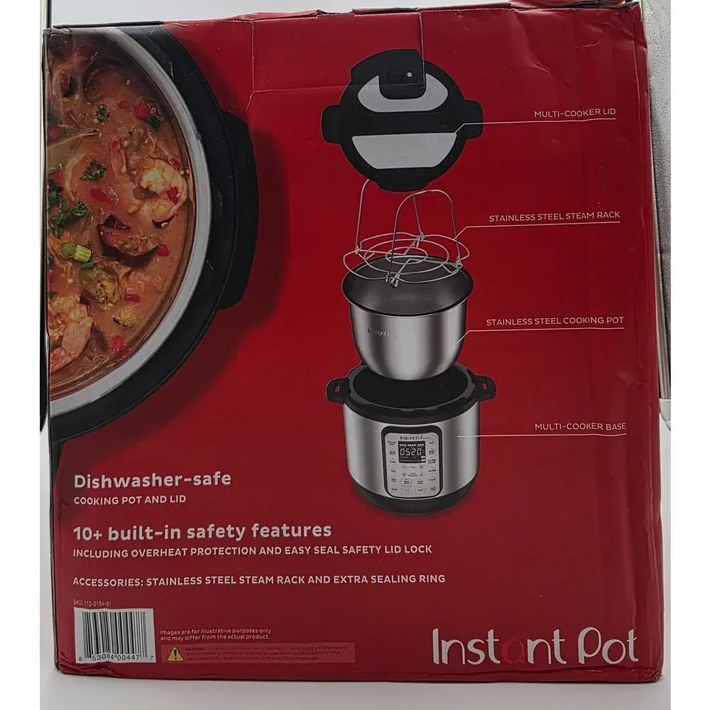 Instant Pot Duo Plus 9-in-1 Multicooker, Pressure Cooker slow Rice Maker 6 QT